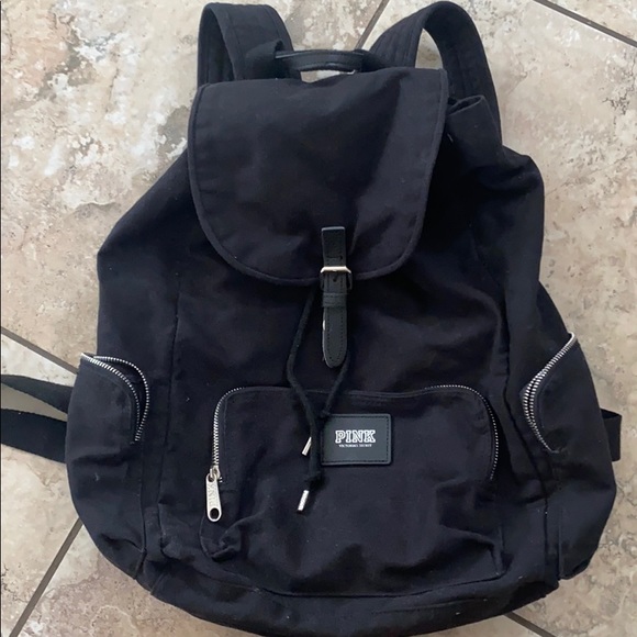 PINK Victoria's Secret Handbags - SOLD - VICTORIA’S SECRET BLACK BACKPACK